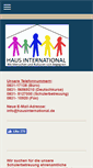 Mobile Screenshot of hausinternational.de